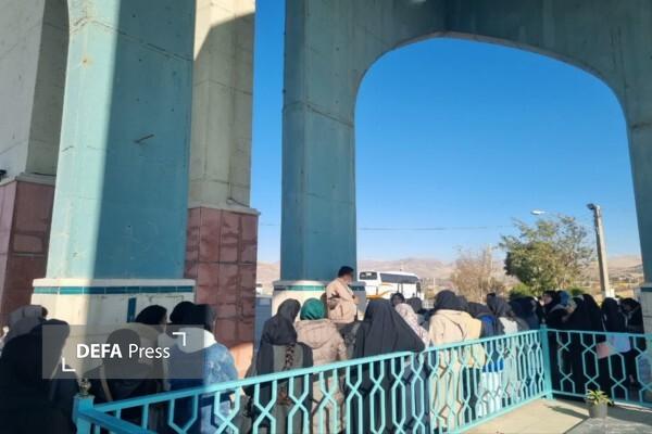 دانشجویان و جوانان قزوین میهمان یادمان ۸ شهید گمنام فدک شدند
