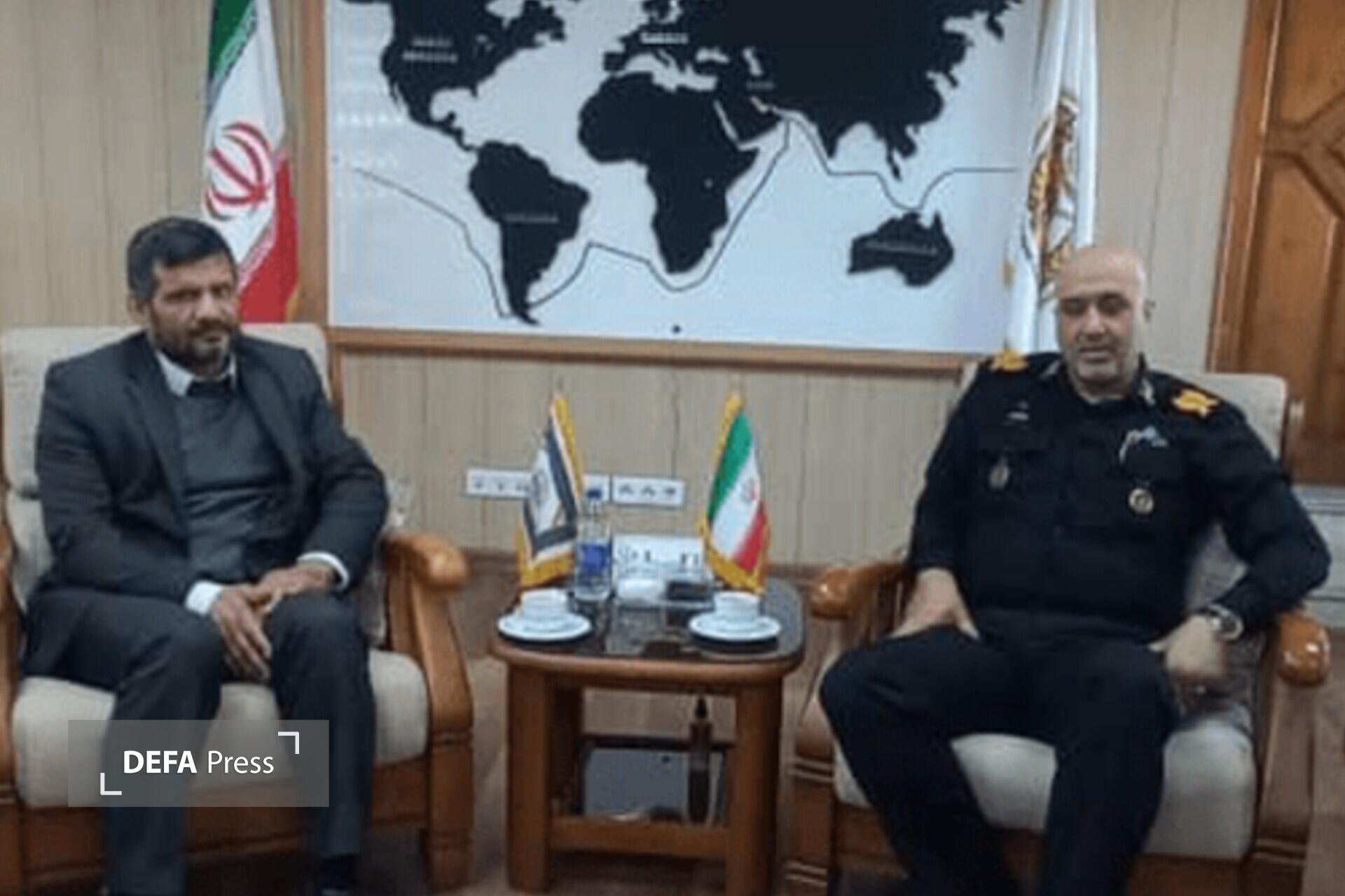 دیدار رئیس فدراسیون ترای اتلون با فرمانده منطقه یکم نداجا