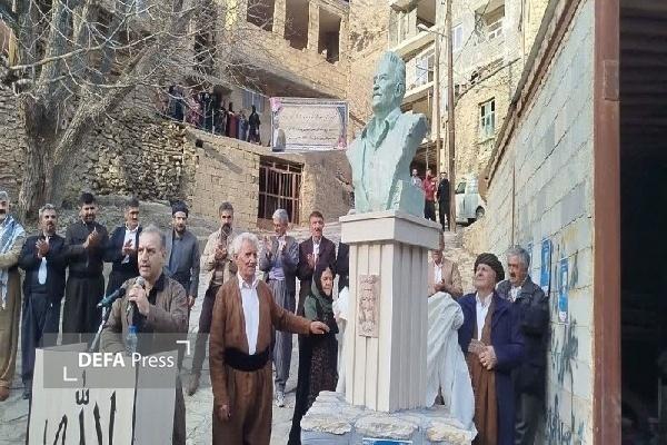 از سردیس هنرمند فقید اورامانی «جلال هرسینی» رونمایی شد