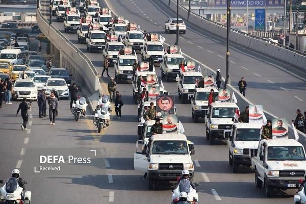 برگزاری تشییع نمادین شهدای حشد الشعبی در میدان التحریر+ تصاویر برگزاری تشییع نمادین شهدای حشد الشعبی در میدان التحریر+ تصاویر