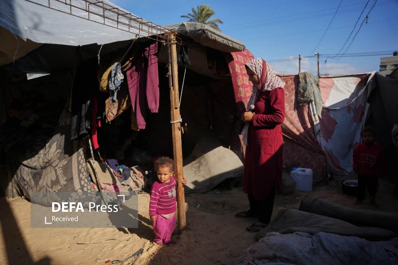 غزه سرد و بارانی در انتظار پیشرفت مذاکرات آتش‌بس