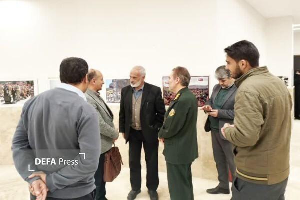 تجلیل از پدر شهید سردار «میثم رضوان‌پور» در موزه دفاع مقدس و مقاومت قزوین