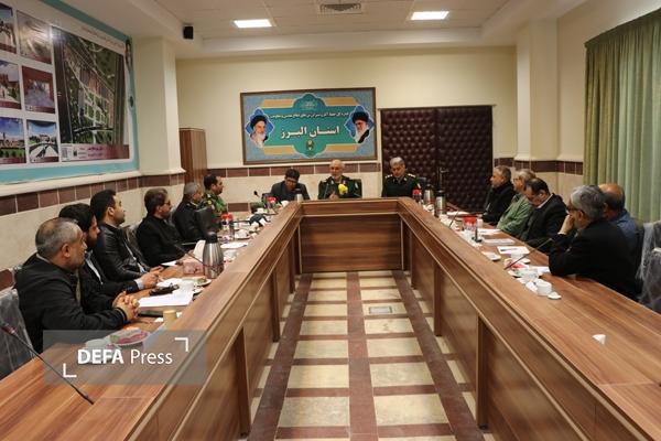 جلسه ستاد گرامیداشت مناسبت‌های دفاع مقدس در استان البرز برگزار شد