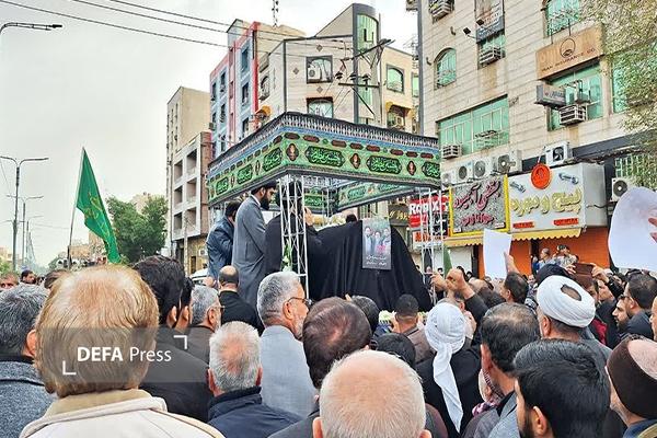 برگزاری تشییع مرحوم آیت الله شفیعی در اهواز + تصاویر