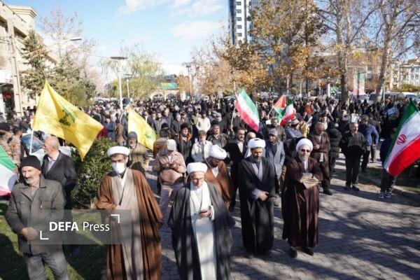 یوم‌الله ۹ دی با حضور مردم و مسئولان قزوین برگزار شد