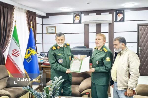 تقدیر فرمانده سپاه استان قزوین از خدمات بنیاد حفظ آثار و نشر ارزش‌های دفاع مقدس و مقاومت