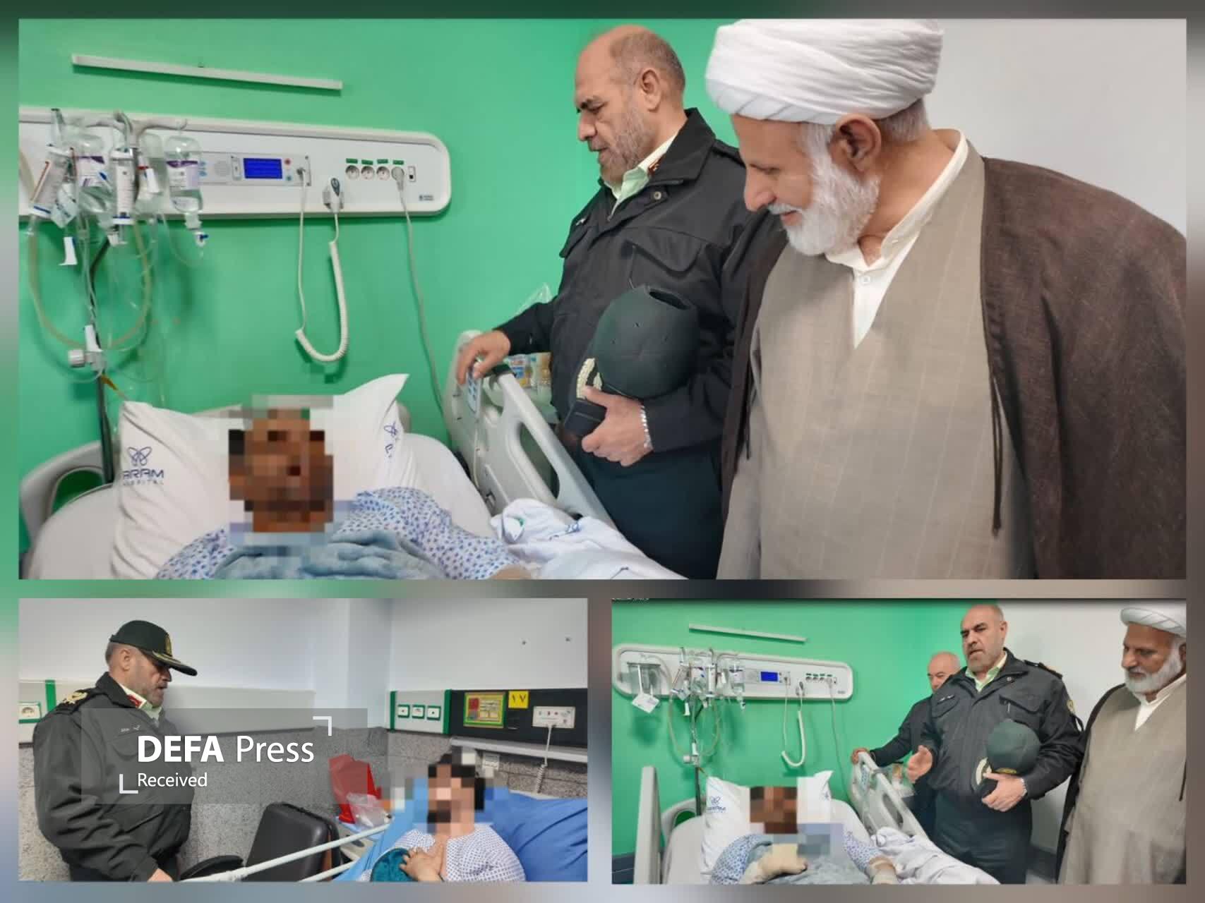 عیادت سردار هداوند از کارکنان مصدوم انتظامی استان البرز عیادت سردار هداوند از کارکنان مصدوم انتظامی استان البرز