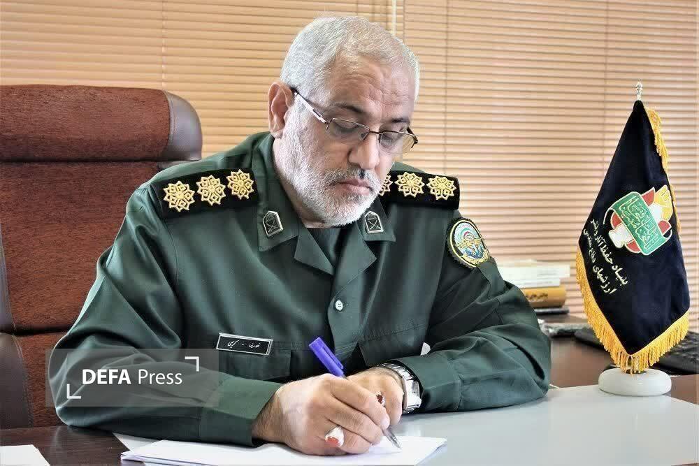 پیام تبریک سرهنگ پاسدار غلامرضا کریمی