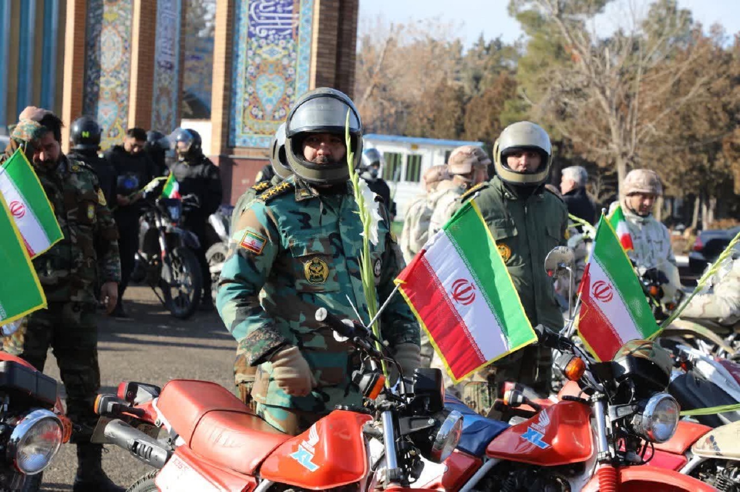 تصاویر/رژه موتوری نیرو‌های مسلح آذربایجان غربی بمناسبت آغاز دهه مبارک فجر