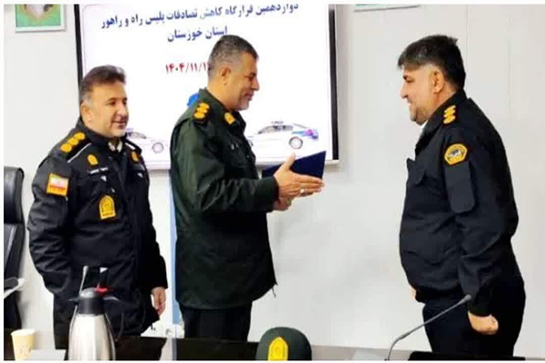 معرفی رئیس جدید پلیس راه فرماندهی انتظامی خوزستان