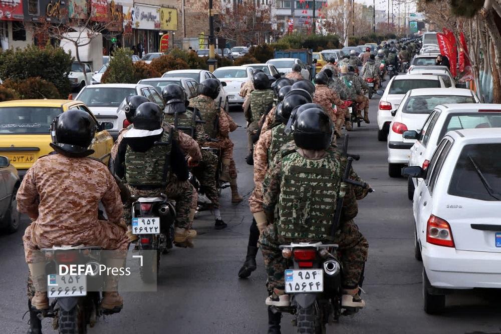 تصاویر| رژه موتوری نیروهای مسلح در سمنان