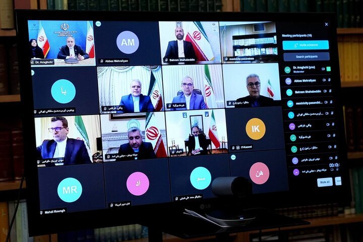 برگزاری نشست وبیناری عراقچی با سفرا و نمایندگان ایران در قاره آمریکا برگزاری نشست وبیناری عراقچی با سفرا و نمایندگان ایران در قاره آمریکا