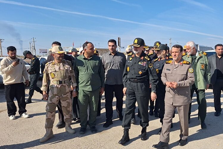 سردار رادان به جمع زائران راهیان نور پیوست+ تصاویر