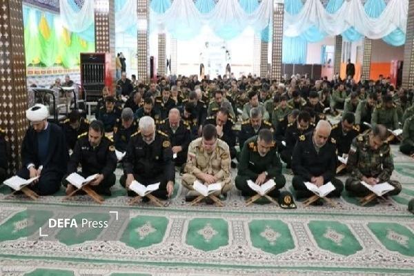 محفل انس با قرآن کارکنان نیرو‌های مسلح استان کردستان برگزار شد