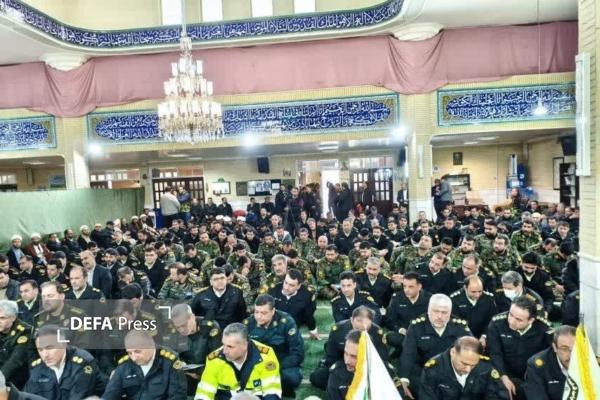 یادبود شهید نظم و امنیت «افشین حق‌شناس» در قزوین برگزار شد