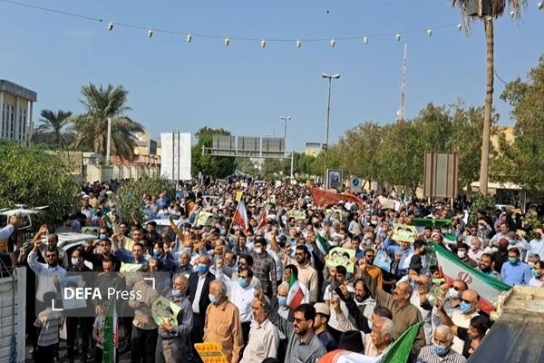 چگونگی برگزاری راهپیمایی ۲۲ بهمن در بوشهر چگونگی برگزاری راهپیمایی ۲۲ بهمن در بوشهر