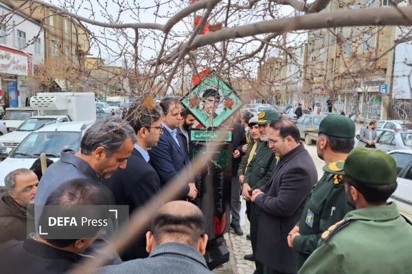 آیین رونمایی از تمثال مبارک ۶۷ شهید شهرستان فامنین