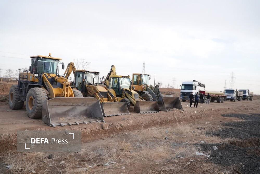آغاز عملیات اجرایی خط انتقال پساب و پروژه تقاطع غیرهمسطح فرودگاه اراک+ تصویر