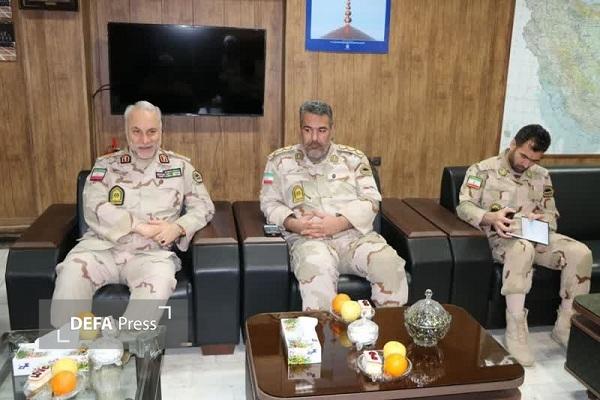 دیدار فرمانده مرزبانی خراسان رضوی با فرمانده پایگاه هوایی شهید حبیبی زهام مشهد+ تصاویر