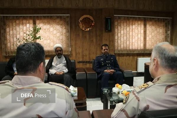 دیدار فرمانده مرزبانی خراسان رضوی با فرمانده پایگاه هوایی شهید حبیبی زهام مشهد+ تصاویر