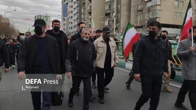 حضور مسئولان لشکری و کشوری در راهپیمایی ۲۲ بهمن