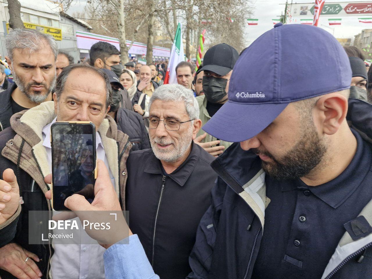 حضور مسئولان لشکری و کشوری در راهپیمایی ۲۲ بهمن