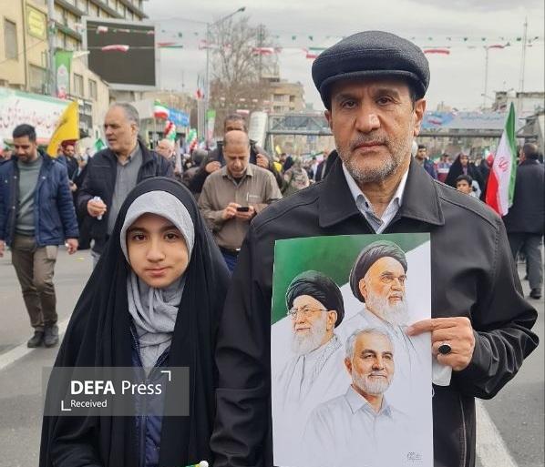 حضور مسئولان لشکری و کشوری در راهپیمایی ۲۲ بهمن