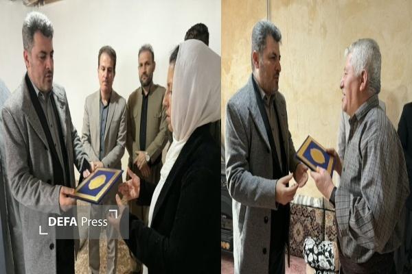 فرماندار مریوان از خانواده جانبازان دفاع مقدس در نقطه صفر مرزی تجلیل کرد