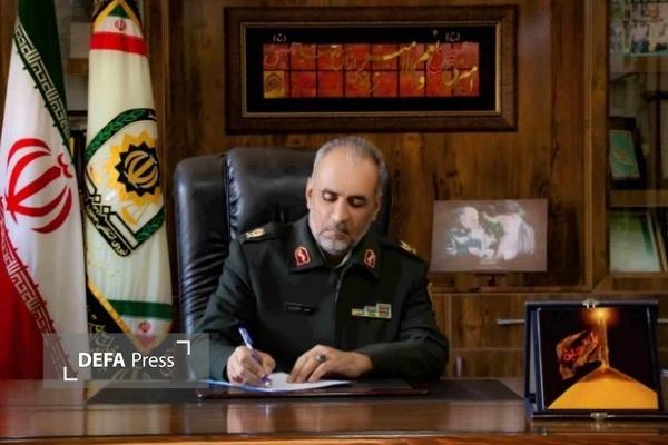 پیام تبریک و تسلیت فرمانده انتظامی خراسان جنوبی به مناسبت شهادت مأمور فداکار پلیس فردوس پیام تبریک و تسلیت فرمانده انتظامی خراسان جنوبی به مناسبت شهادت مأمور فداکار پلیس فردوس