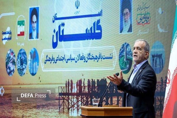 «قول نمیدهم، چون نمیخواهم طرح نیمهکاره بسازم»؛ سفر متفاوت پزشکیان به گلستان «قول نمیدهم، چون نمیخواهم طرح نیمهکاره بسازم»؛ سفر متفاوت پزشکیان به گلستان