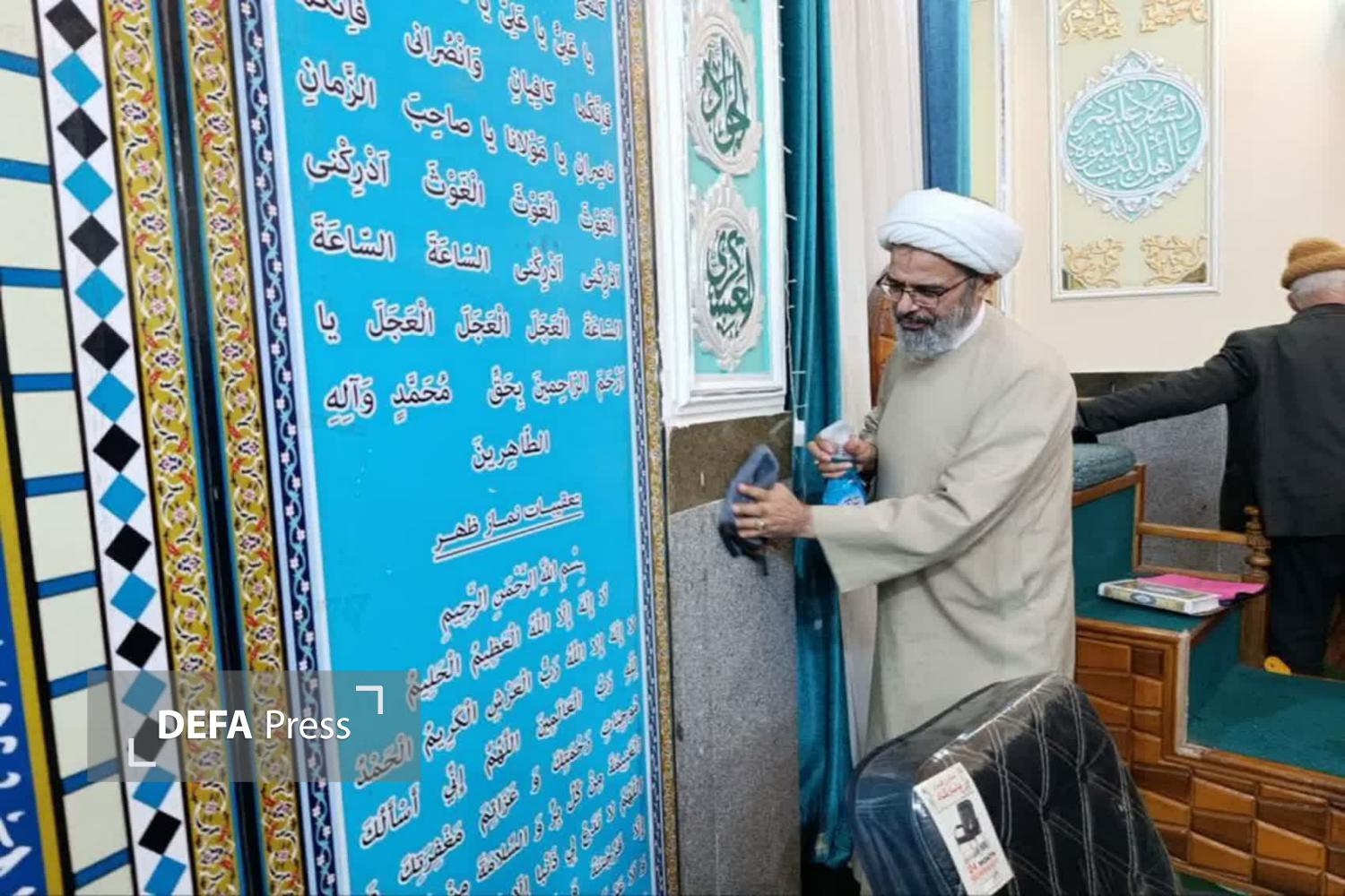 تصاویر/ برگزاری آیین غبارروبی مساجد خراسان شمالی در آستانه ماه مبارک رمضان