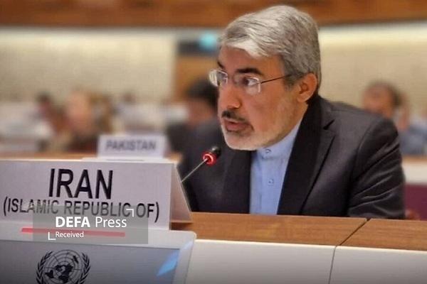 نماینده ایران: اعتراضات به حملات تروریستی تبدیل شد نماینده ایران: اعتراضات به حملات تروریستی تبدیل شد