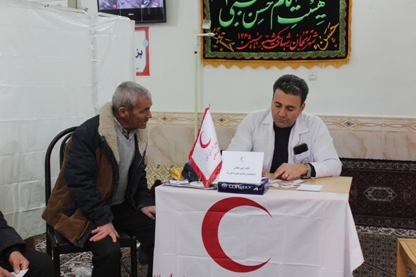 بهره‌مندی ۵۰۰ نفر از خدمات رایگان درمانی هلال‌ احمر زنجان