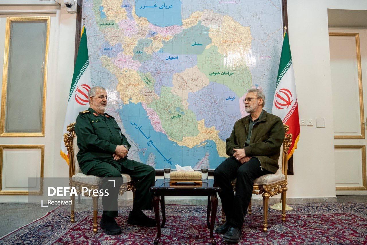 دیدار مهم علی لاریجانی با فرمانده کل سپاه پاسداران