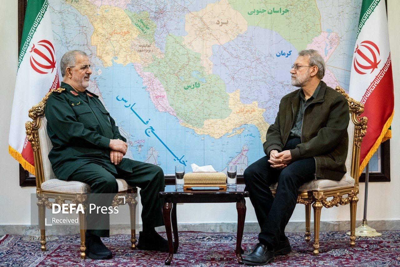 دیدار مهم علی لاریجانی با فرمانده کل سپاه پاسداران