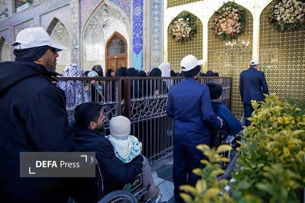 جمعی از جانبازان دفاع مقدس ۱۲ روزه، مهمان حرم امام رضا (ع) شدند جمعی از جانبازان دفاع مقدس ۱۲ روزه، مهمان حرم امام رضا (ع) شدند