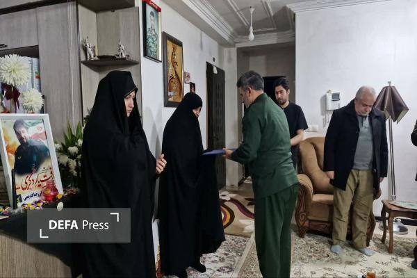 دیدار فرمانده سپاه حضرت جوادالائمه (ع) خراسان شمالی با خانواده شهدای امنیت+ تصاویر