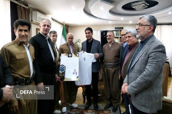 رییس فدراسیون فوتبال ایران با استاندار کردستان دیدار کرد