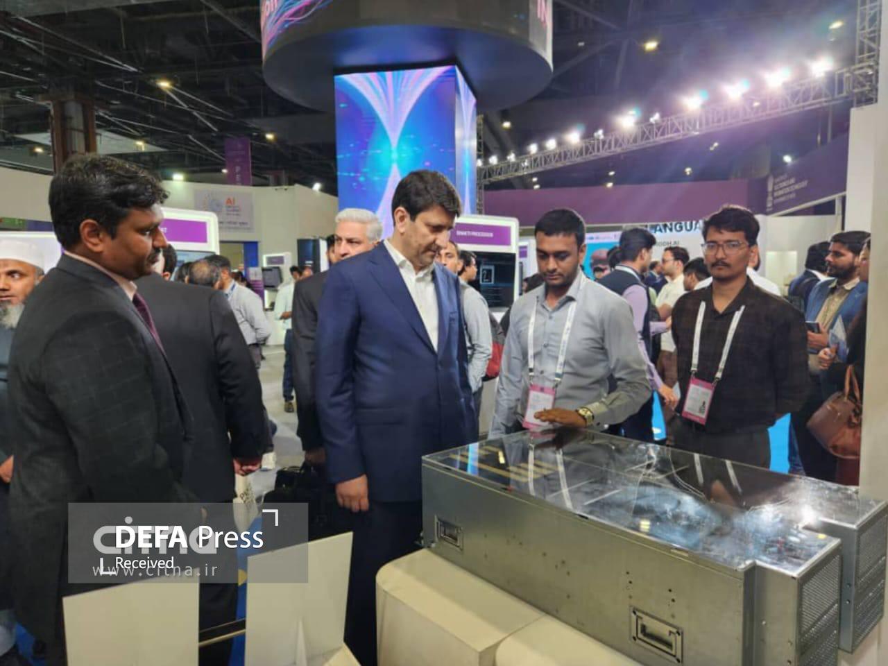 بازدید وزیر ارتباطات ایران از نمایشگاه هوش مصنوعی هند