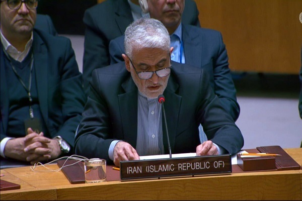 سفیر ایران در سازمان ملل: تا پایان تجاوز آمریکا و اسرائیل قاطعانه دفاع میکنیم سفیر ایران در سازمان ملل: تا پایان تجاوز آمریکا و اسرائیل قاطعانه دفاع میکنیم