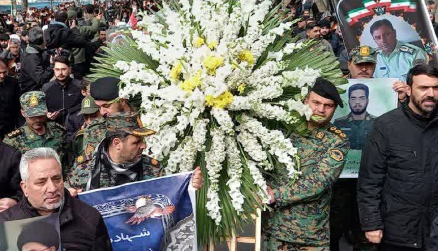 برگزاری مراسم تشییع پیکرمطهر شهدای نیروی فراجای آذربایجان غربی در جنایات اخیر