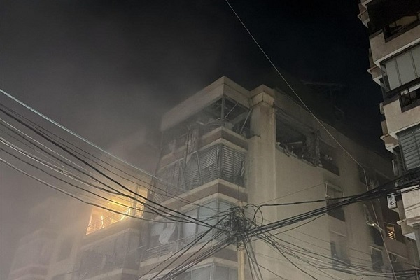 حمله جدید رژیم صهیونیستی به ضاحیه بیروت/ ساختمان المنار هم بمباران شد