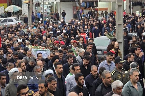 تشییع پیکر شهید هوانیروز در مسجدسلیمان