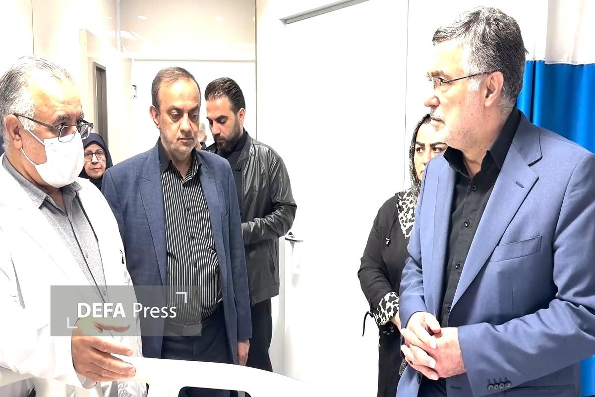 عیادت وزیر بهداشت از مجروحان و مصدومان جنگ