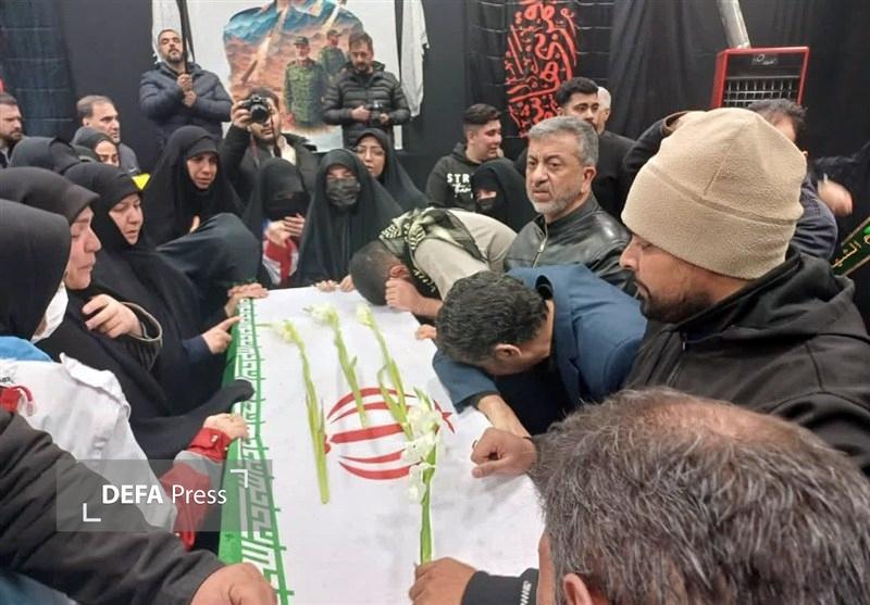 وداع با شهدای حملات ترویستی آمریکایی صهیونیستی در البرز