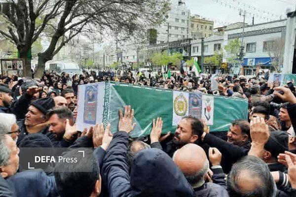 بدرقه ۸ شهید اقتدار تا بهشت+ تصاویر