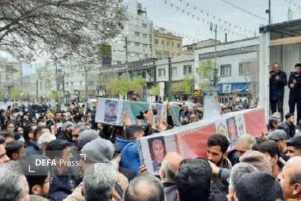 بدرقه ۸ شهید اقتدار تا بهشت+ تصاویر