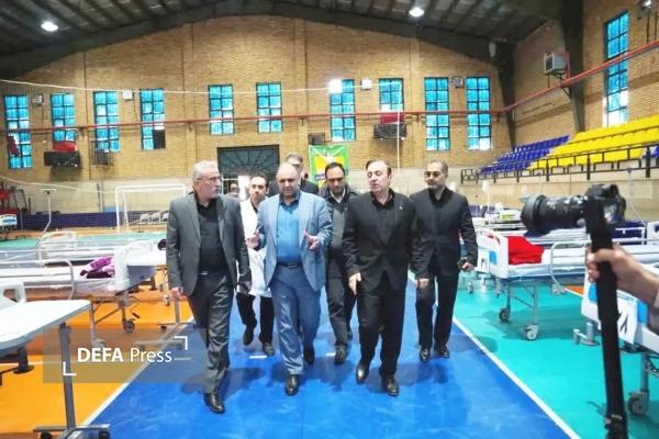 بازدید میدانی استاندار قزوین از سایت پشتیبان درمانی