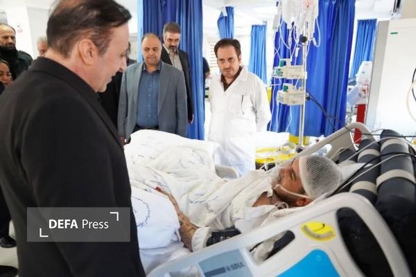 استاندار قزوین از مجروحان حمله رژیم صهیونیستی عیادت کرد