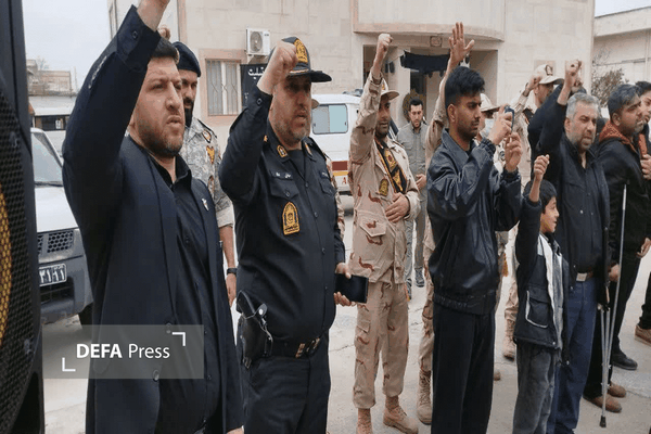 مراسم وداع با پیکر شهدای گالیکش مراسم وداع با پیکر شهدای گالیکش